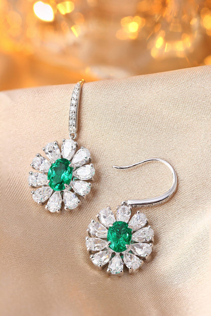 Pirmiana New Arrival S925 Silver 1.45ct Lab Grown Emerald Stainless Steel Earrings for Women