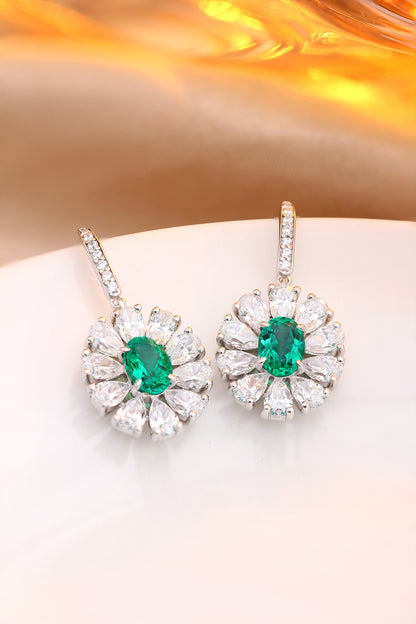 Pirmiana New Arrival S925 Silver 1.45ct Lab Grown Emerald Stainless Steel Earrings for Women
