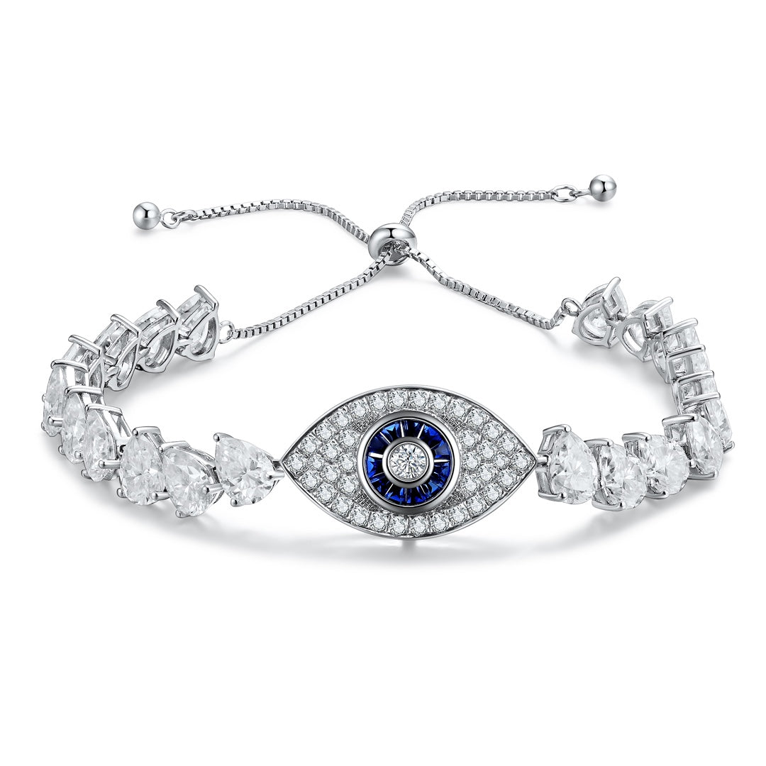 Pirmiana Classic 0.27ct Lab Grown Sapphire Bracelet S925 Silver Jewelry Engagement Women