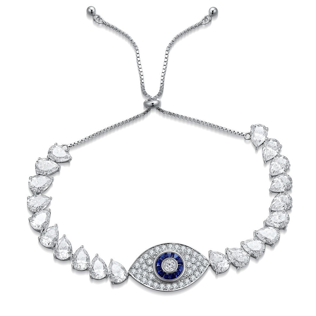 Pirmiana Classic 0.27ct Lab Grown Sapphire Bracelet S925 Silver Jewelry Engagement Women