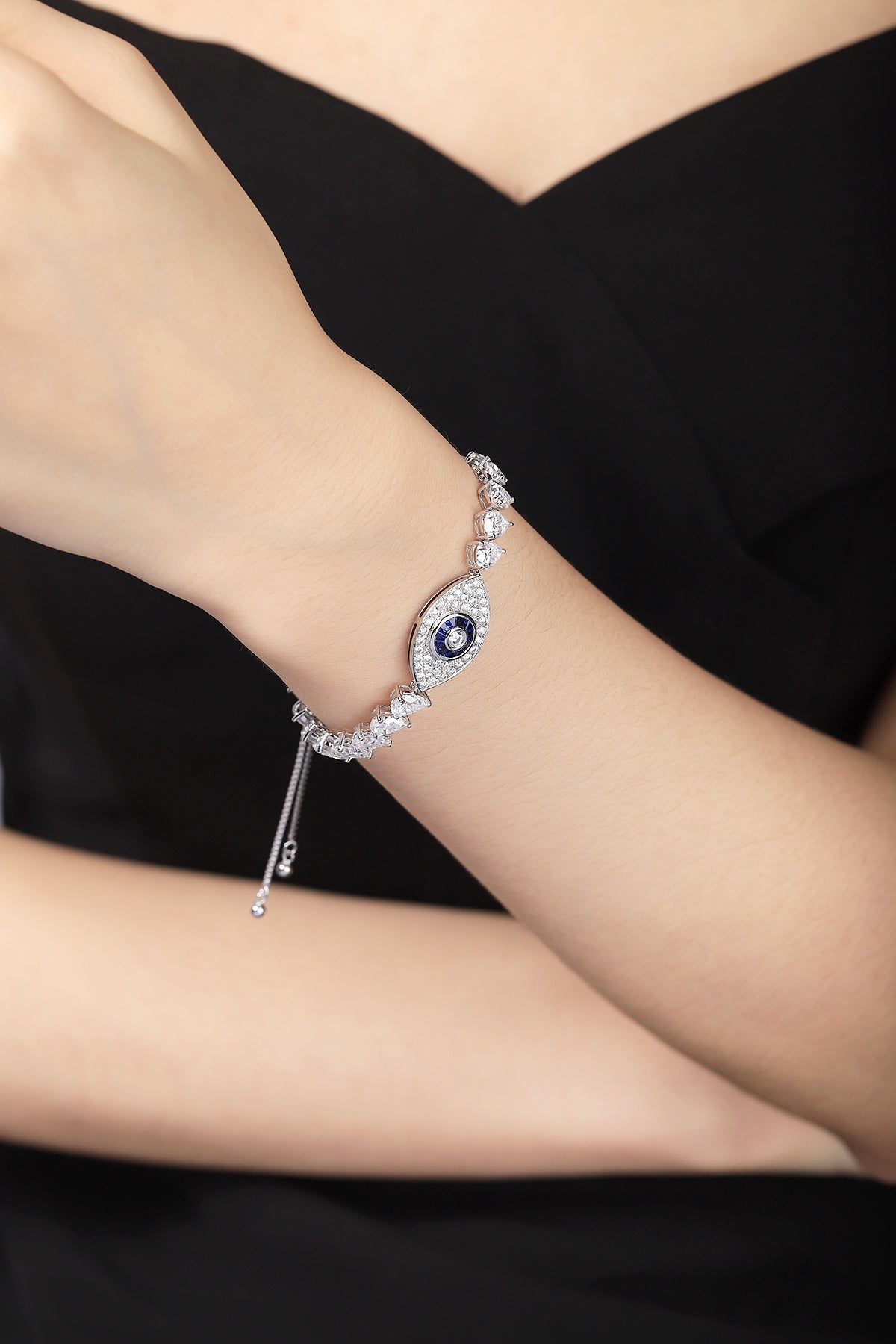 Pirmiana Classic 0.27ct Lab Grown Sapphire Bracelet S925 Silver Jewelry Engagement Women