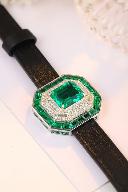 Pirmiana New Custom Design S925 Silver 4.324ct Lab Grown Emerald Bracelet Fashion Jewwelry for Party Gift