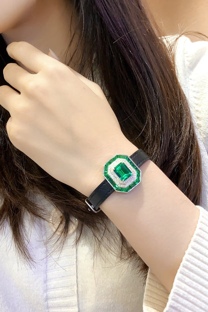 Pirmiana New Custom Design S925 Silver 4.324ct Lab Grown Emerald Bracelet Fashion Jewwelry for Party Gift