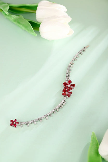 Pirmiana New S925 Silver 8.6ct Lad Grown Ruby Bracelet High Fine Jewelry for Women Party Gift