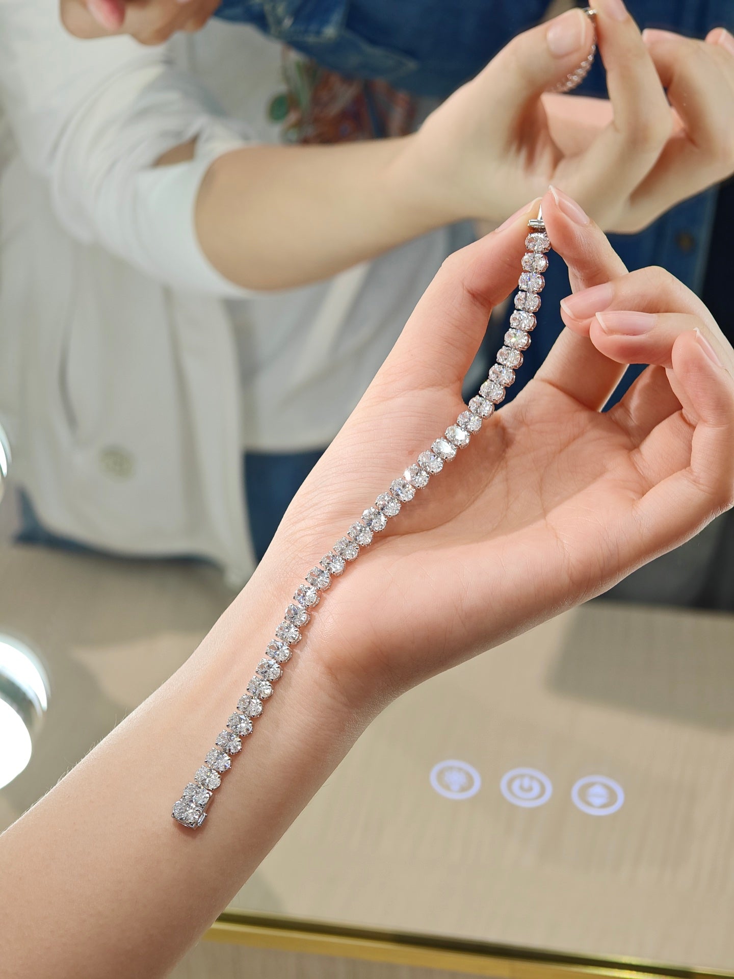 Pirmiana New Custom Design 18K Gold 18.309ct Lab Grown Diamond Bracelet Fashion Jewwelry for Party Gift