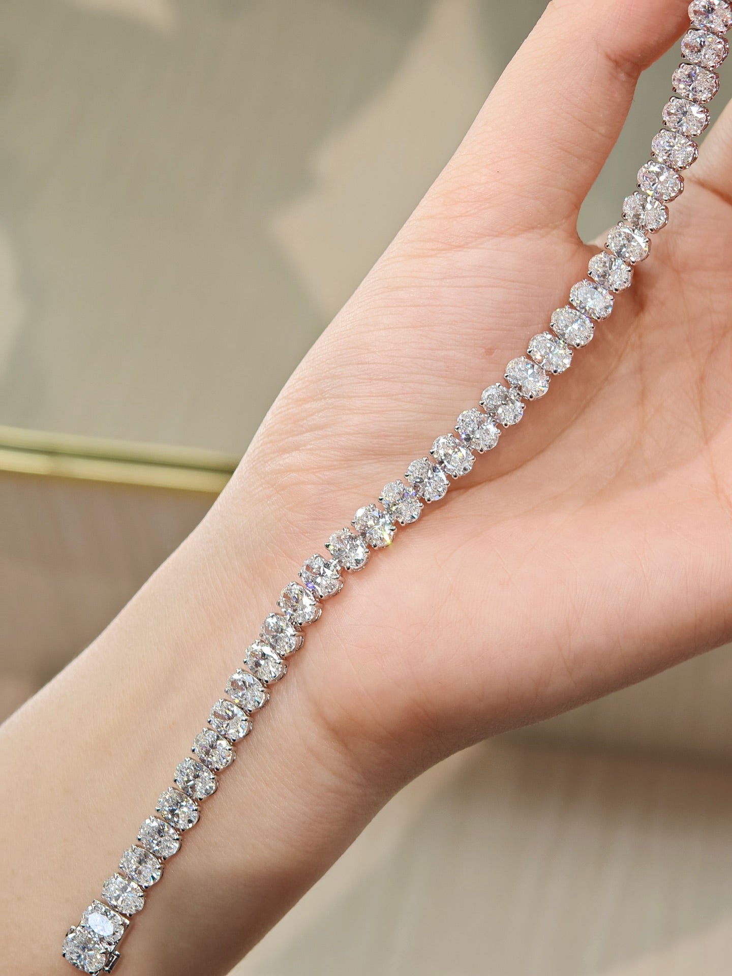 Pirmiana New Custom Design 18K Gold 18.309ct Lab Grown Diamond Bracelet Fashion Jewwelry for Party Gift