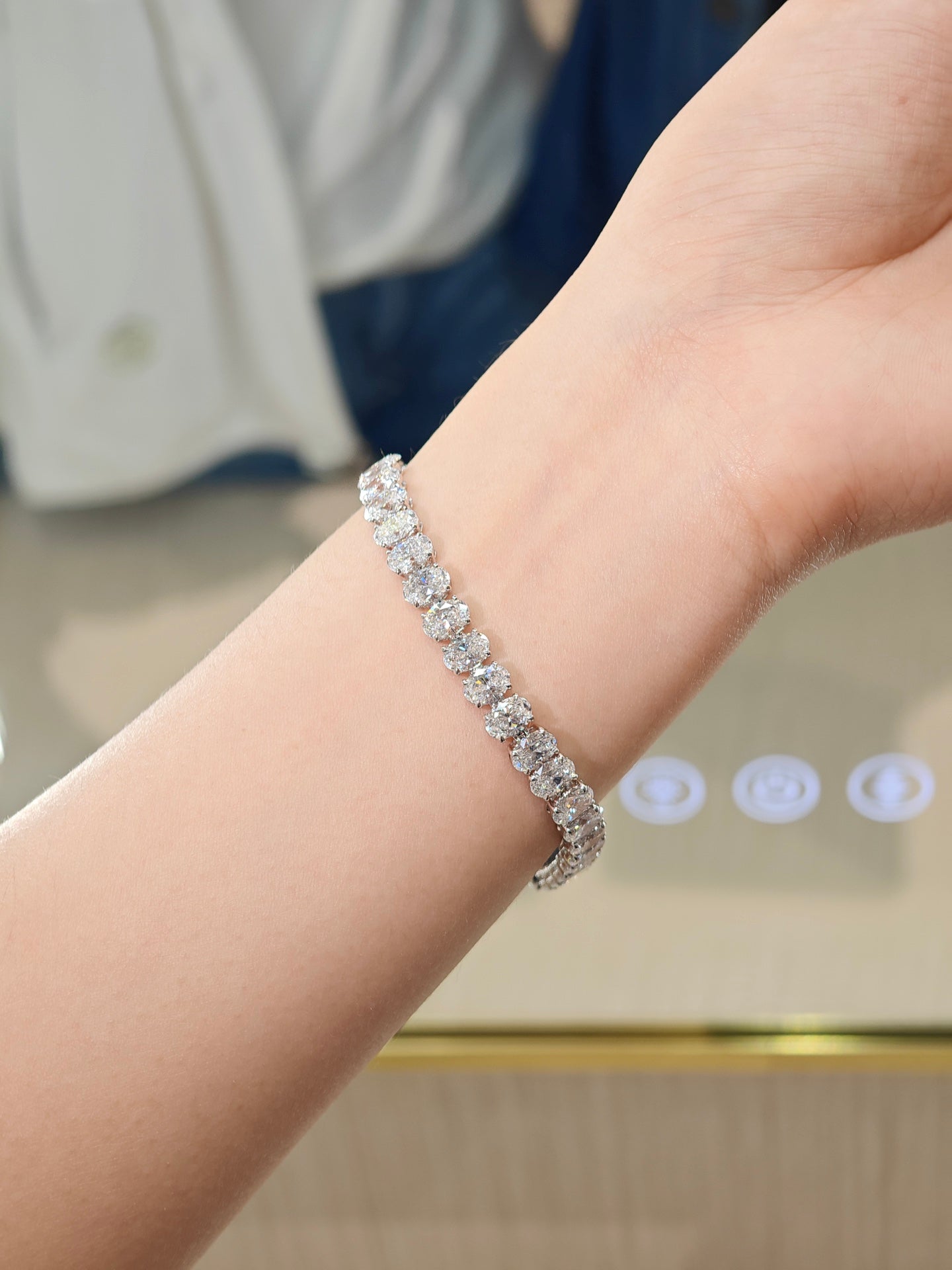Pirmiana New Custom Design 18K Gold 18.309ct Lab Grown Diamond Bracelet Fashion Jewwelry for Party Gift