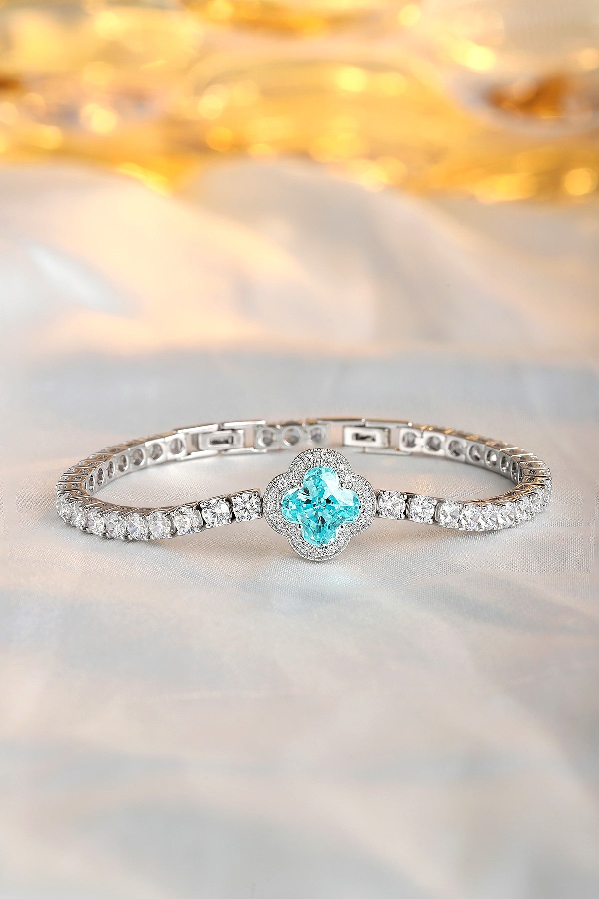 Pirmiana 2024 Hot Sale S925 Silver 3.9ct Lab Grown Paraiba Bracelet Engagement Women