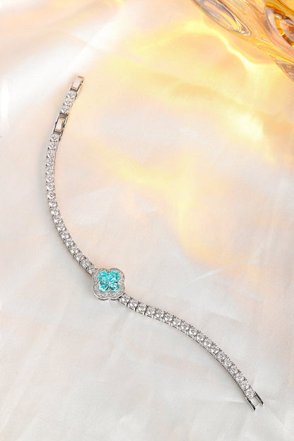 Pirmiana 2024 Hot Sale S925 Silver 3.9ct Lab Grown Paraiba Bracelet Engagement Women
