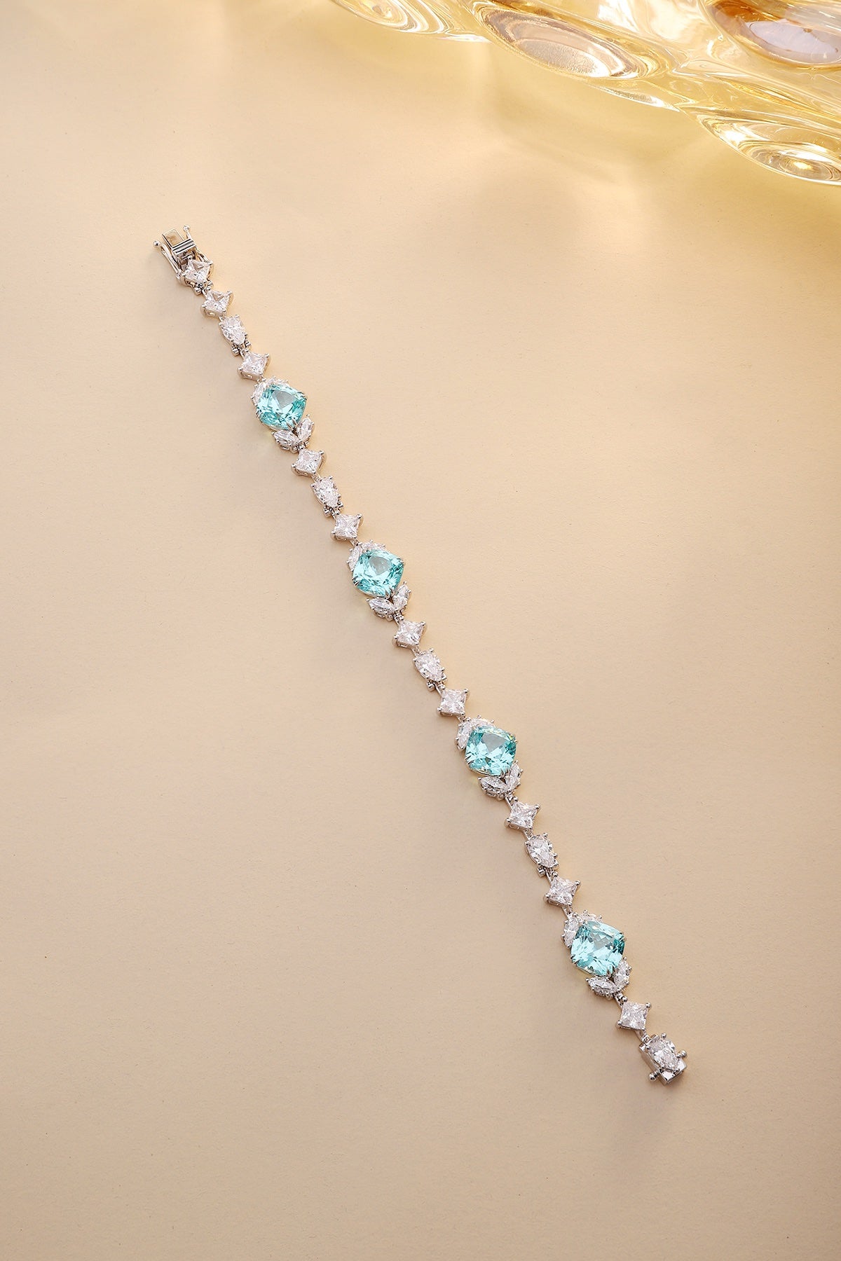Pirmiana 2024 Hot Sale S925 Silver 15.87ct Lab Grown Paraiba Bracelet Engagement Women