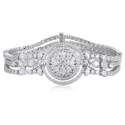 Pirmiana 2024 Hot Sale S925 Silver 0.63ct Lab Grown Paraiba Sapphire Bracelet Engagement Women