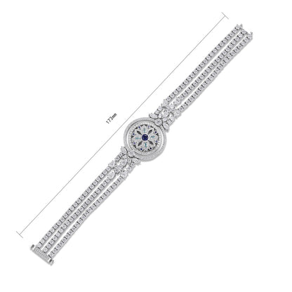 Pirmiana 2024 Hot Sale S925 Silver 0.63ct Lab Grown Paraiba Sapphire Bracelet Engagement Women