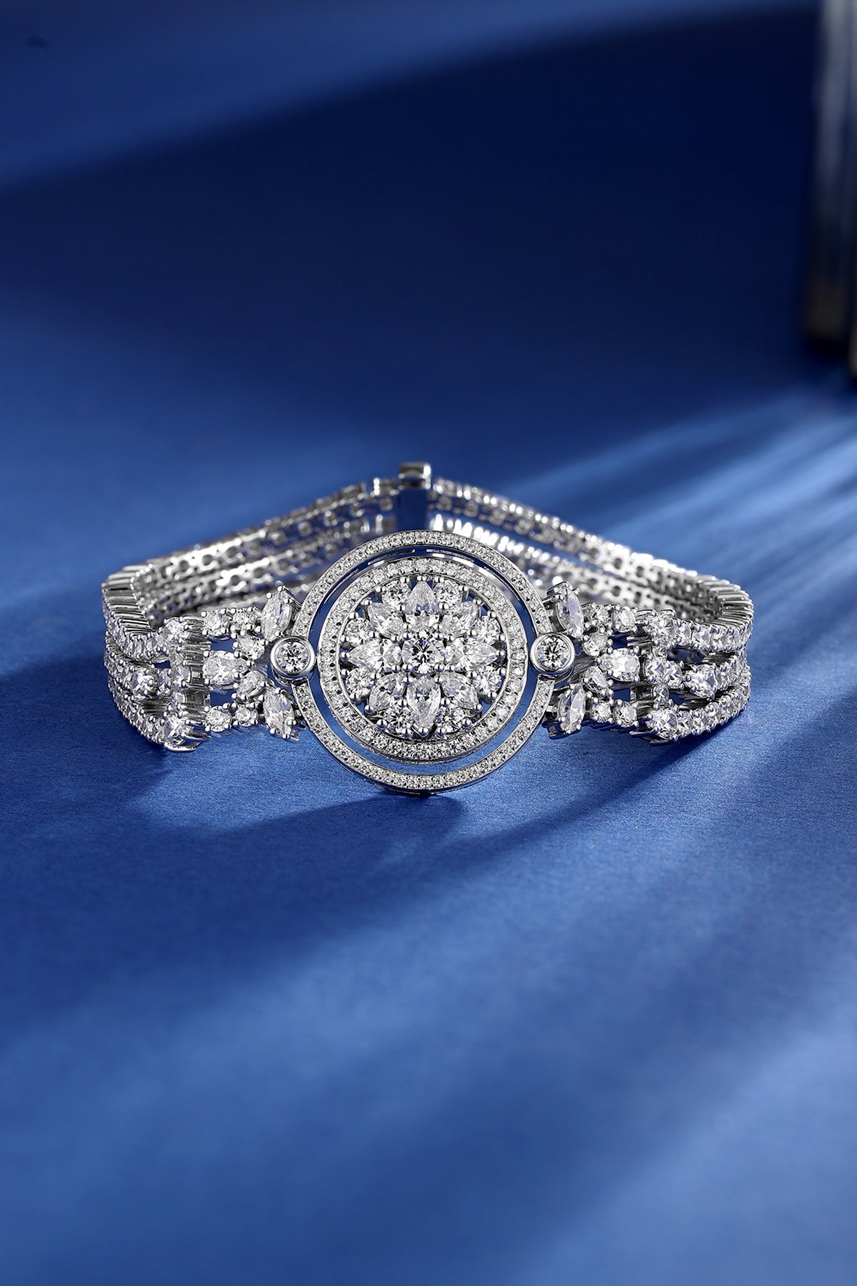 Pirmiana 2024 Hot Sale S925 Silver 0.63ct Lab Grown Paraiba Sapphire Bracelet Engagement Women