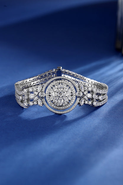 Pirmiana 2024 Hot Sale S925 Silver 0.63ct Lab Grown Paraiba Sapphire Bracelet Engagement Women