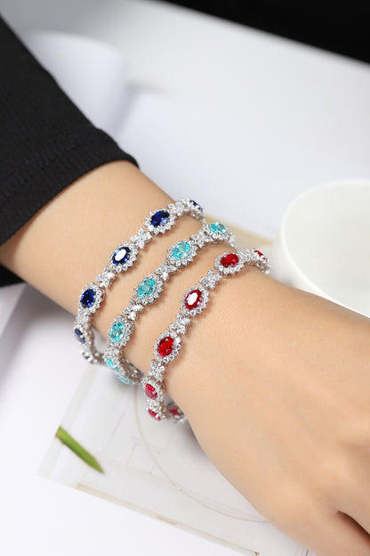 Pirmiana 2024 Hot Sale S925 Silver 14.15ct Lab Grown Paraiba Bracelet Engagement Women
