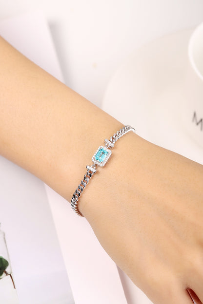 Pirmiana 2024 Hot Sale S925 Silver 1.51ct Lab Grown Paraiba Bracelet Engagement Women