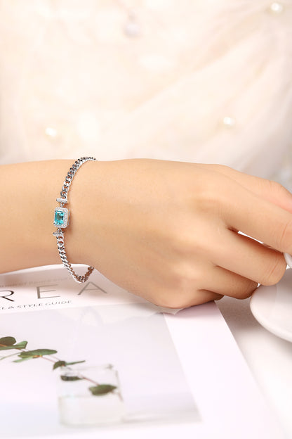 Pirmiana 2024 Hot Sale S925 Silver 1.51ct Lab Grown Paraiba Bracelet Engagement Women