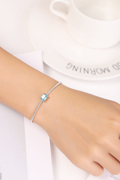 Pirmiana 2024 Hot Sale S925 Silver 1.51ct Lab Grown Paraiba Bracelet Engagement Women