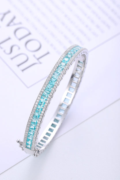 Pirmiana 2024 Hot Sale S925 Silver 16.398ct Lab Grown Paraiba Bracelet Engagement Women