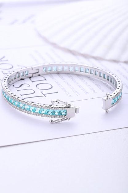 Pirmiana 2024 Hot Sale S925 Silver 16.398ct Lab Grown Paraiba Bracelet Engagement Women