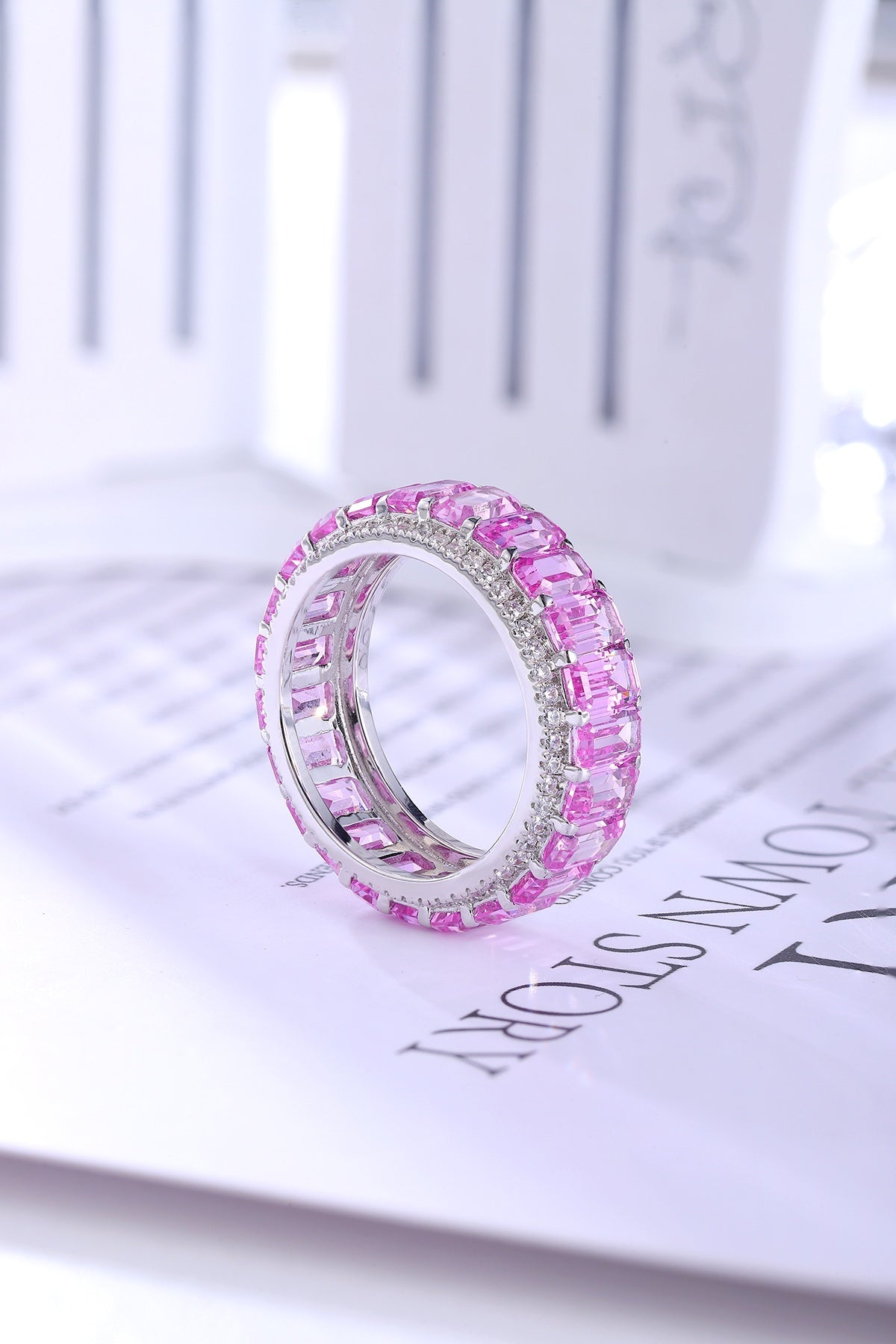 Pirmiana 2024 Hot Sale S925 Silver 0.32ct Lab Grown Sapphire Rainbow Ring Women Engagement Fashion Finger Gemstone Jewelry