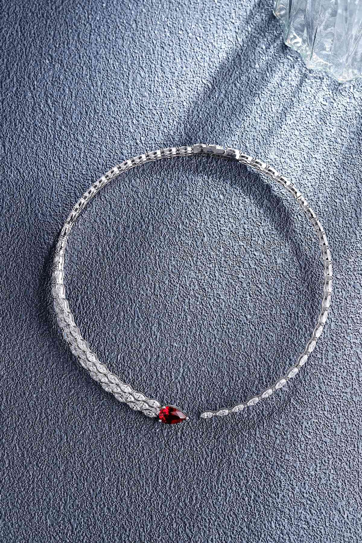 Pirmiana New S925 Silver 4.3ct Lad Grown Ruby Necklace High Fine Jewelry for Women Party Gift