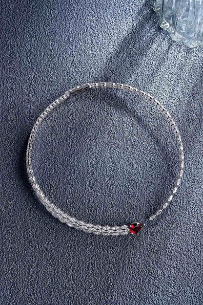 Pirmiana New S925 Silver 4.3ct Lad Grown Ruby Necklace High Fine Jewelry for Women Party Gift