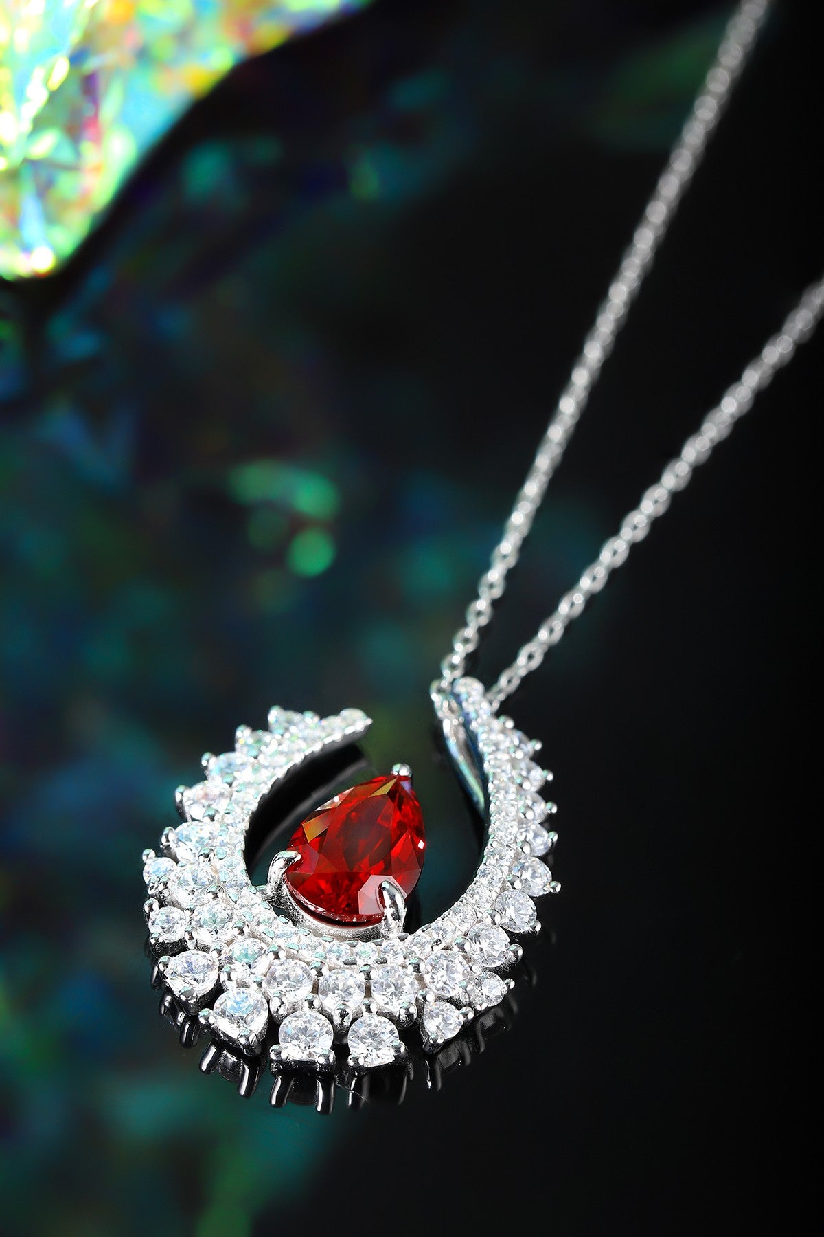 Pirmiana New S925 Silver 2.7ct Lad Grown Ruby Necklace High Fine Jewelry for Women Party Gift