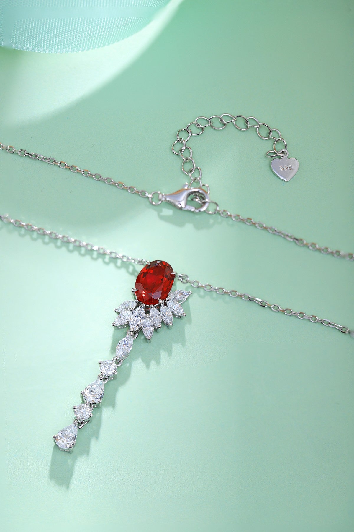 Pirmiana New S925 Silver 2.22ct Lad Grown Ruby Necklace High Fine Jewelry for Women Party Gift