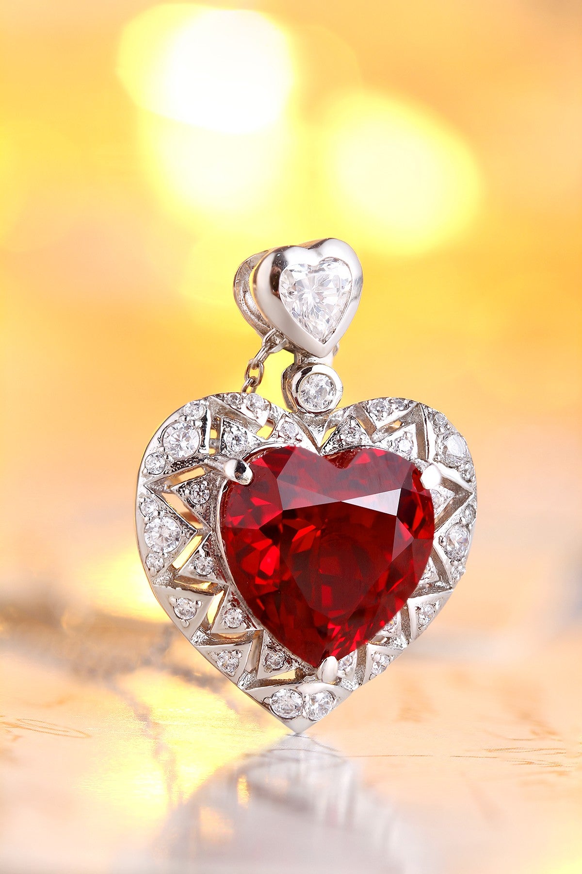 Pirmiana New S925 Silver 7.03ct Lad Grown Ruby Necklace High Fine Jewelry for Women Party Gift