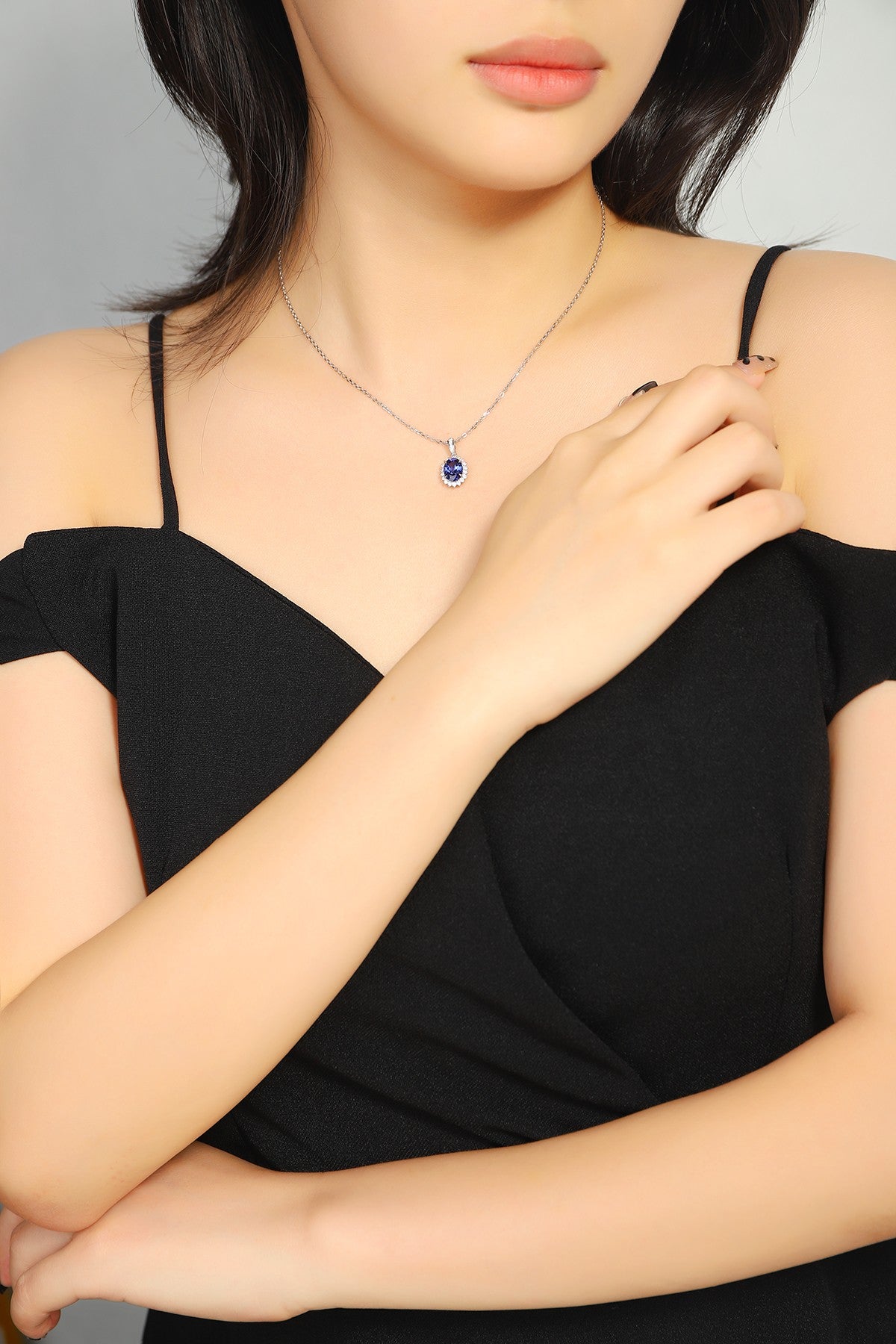 Pirmiana 2024 New Fashion S925 Silver Necklace 2.01ct Lab Grown Sapphire Pendants Necklace Jewelry For Wedding Party Gift