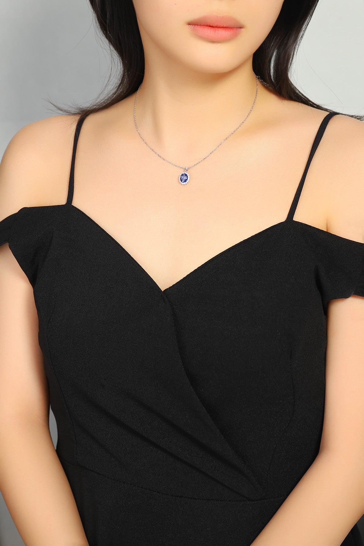 Pirmiana 2024 New Fashion S925 Silver Necklace 2.01ct Lab Grown Sapphire Pendants Necklace Jewelry For Wedding Party Gift