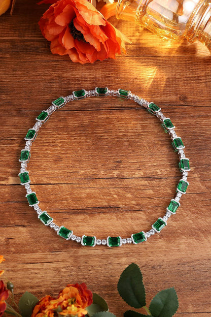 Pirmiana New Fashion 46.67ct Lab Grown Emerald Pendant Necklace S925 Silver Jewelry for Woman Gift Pendants