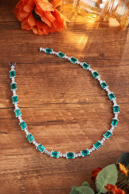 Pirmiana New Fashion 46.67ct Lab Grown Emerald Pendant Necklace S925 Silver Jewelry for Woman Gift Pendants