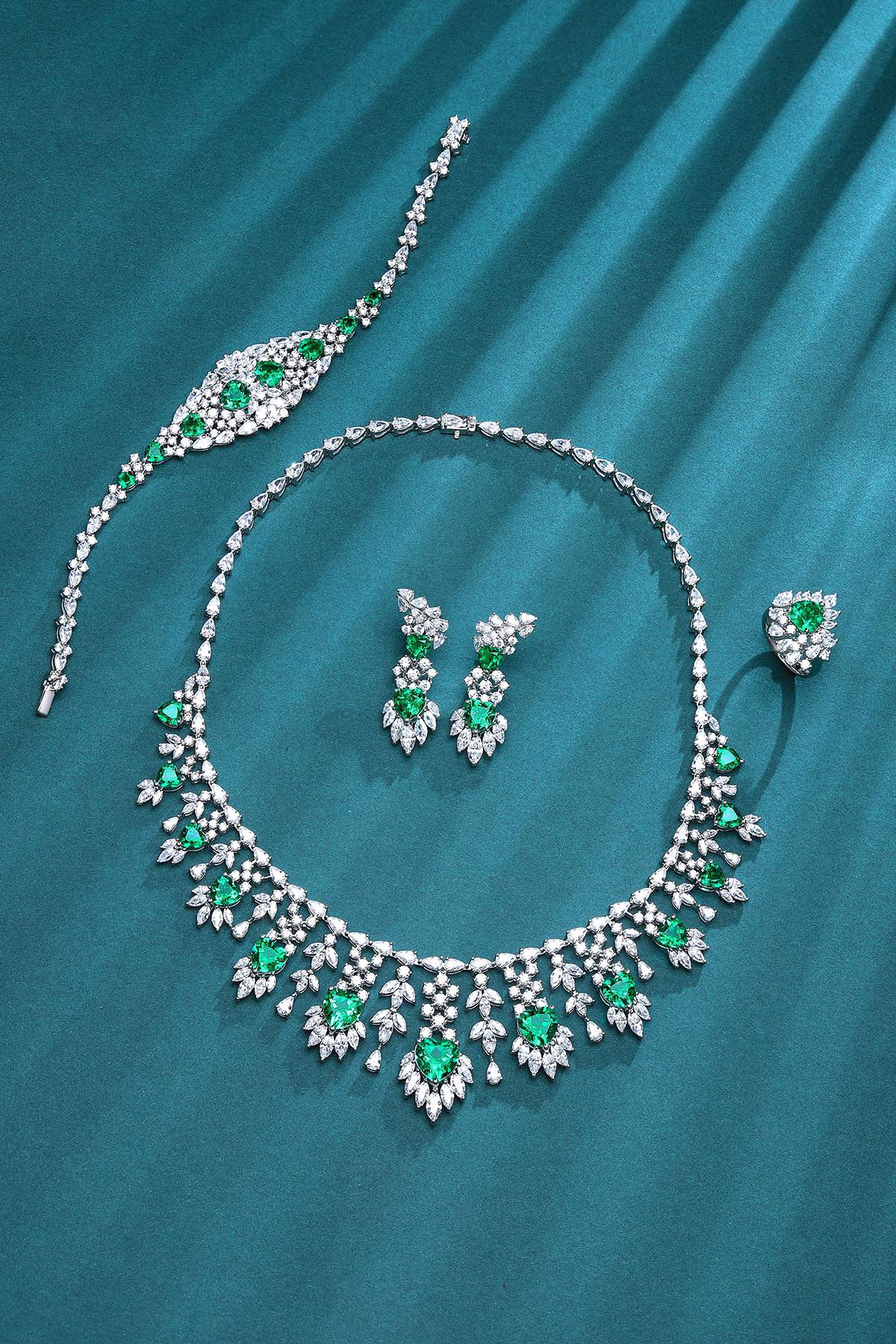 Pirmiana New Fashion 19.54ct Lab Grown Emerald Pendant Necklace S925 Silver Jewelry for Woman Gift Pendants