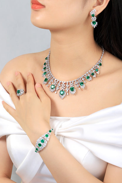 Pirmiana New Fashion 19.54ct Lab Grown Emerald Pendant Necklace S925 Silver Jewelry for Woman Gift Pendants