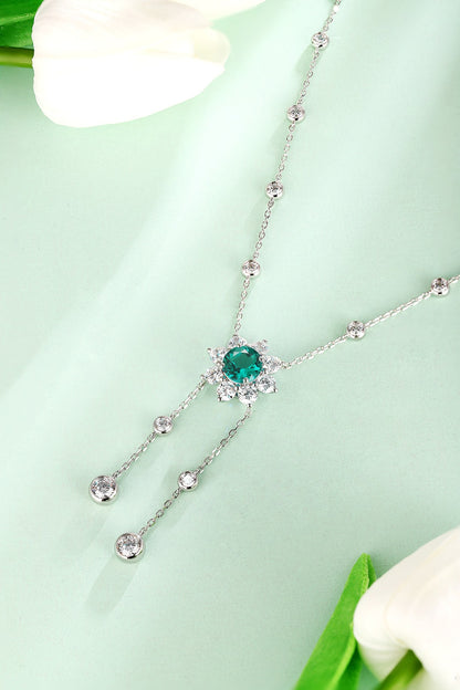 Pirmiana New Fashion 2.62ct Lab Grown Emerald Necklace S925 Silver Jewelry for Woman Gift Pendants