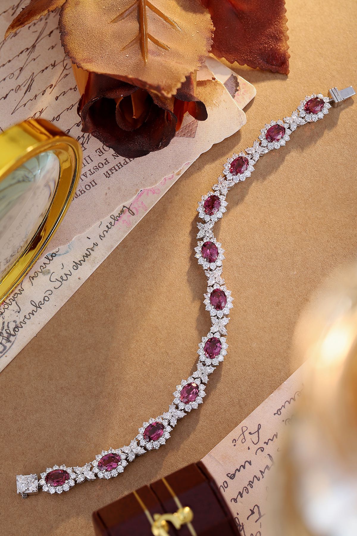 Pirmiana Fashion 11.185ct Natural Garnet Bracelet S925 Silver Jewelry Engagement Gift Women