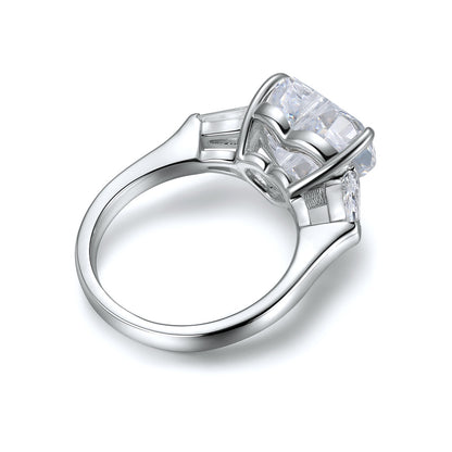 Pirmiana New Fashion 3ct Heart Shape Simulated Diamond Rings S925 Silver Jewelry Engagement Gift Women