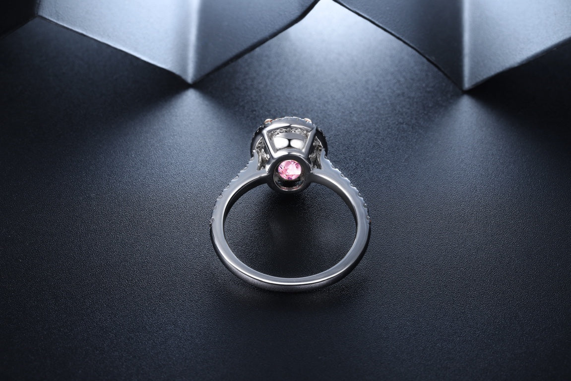 Pirmiana New Fashion 3ct Oval Simulated Diamond Rings S925 Silver Jewelry Engagement Gift Women