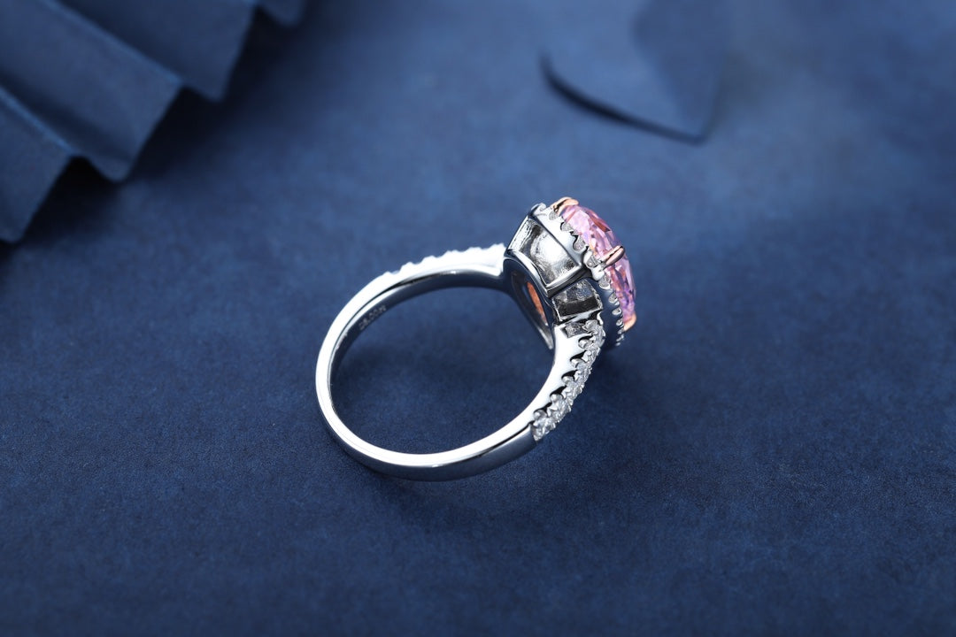 Pirmiana New Fashion 3ct Pear Shape Simulated Diamond Rings S925 Silver Jewelry Engagement Gift Women