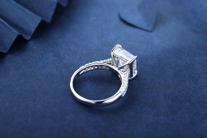 Pirmiana New Fashion 4ct Priceless Simulated Diamond Rings S925 Silver Jewelry Engagement Gift Women
