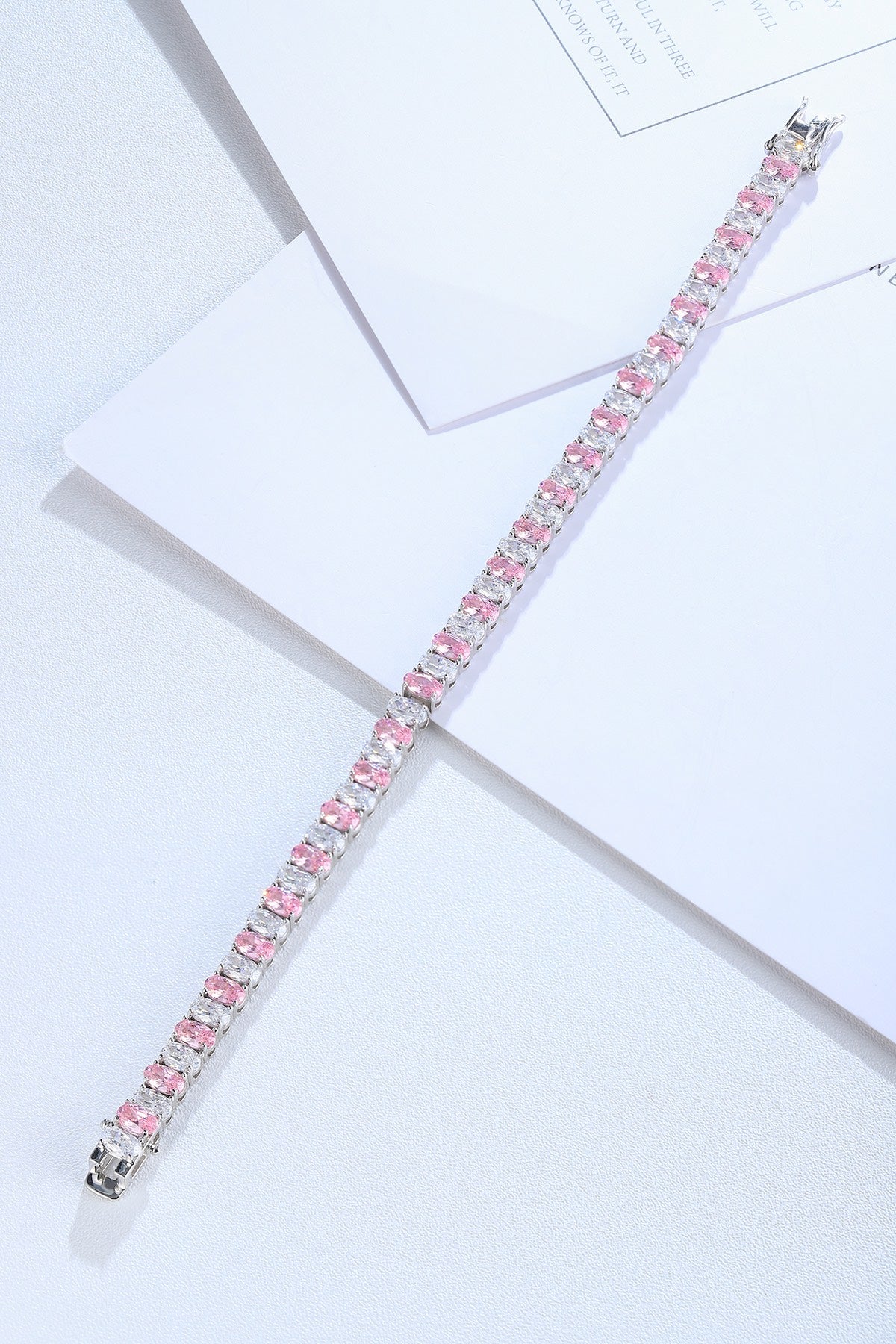 Pirmiana New Fashion 18.62ct Oval Simulated Diamond Bracelet S925 Silver Jewelry Engagement Gift Women