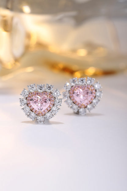 Pirmiana Elegant and Luxury 3.35ct Simulated Diamond Earrings 18K Gold Jewelry Engagement Gift Women